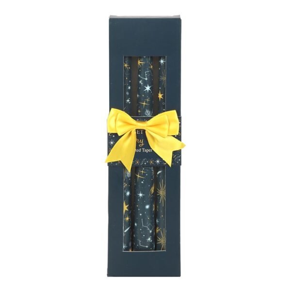 Set of 3 Starry Night Taper Candles - Image 2