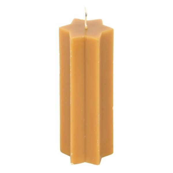 Gold Starry Night Star Shaped Taper Candle - Image 2