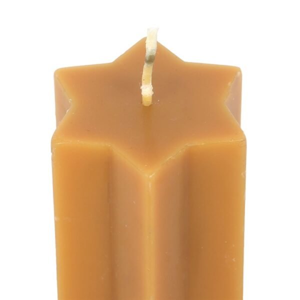 Gold Starry Night Star Shaped Taper Candle - Image 4