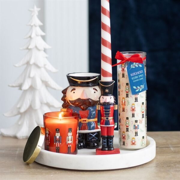 Nutcracker Print Festive Spice Tube Candle - Image 5