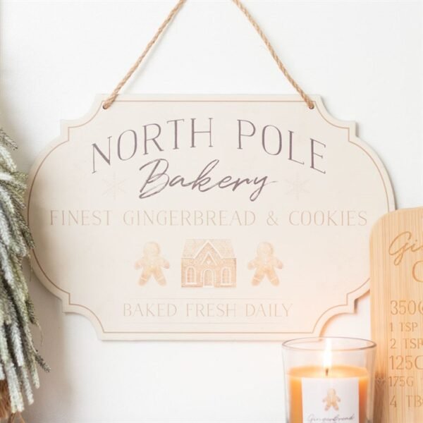 North Pole Bakery Hanging Sign - Image 4