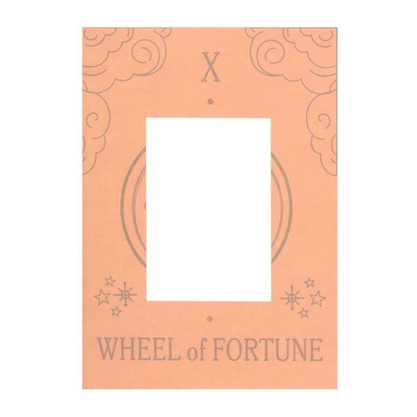 The Wheel of Fortune Vintage Tarot Necklace on Greeting Card - Image 5