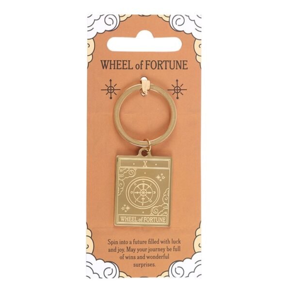 The Wheel of Fortune Vintage Tarot Keyring - Image 2