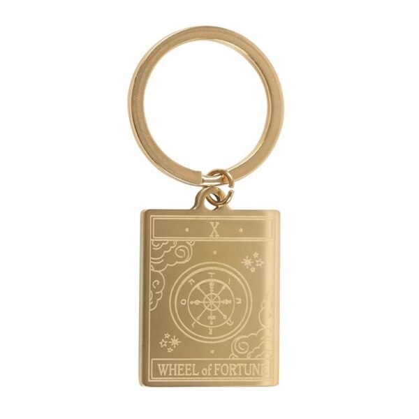 The Wheel of Fortune Vintage Tarot Keyring - Image 3