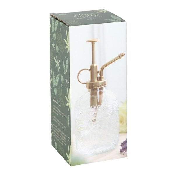 Large Leaf Print Glass Plant Mister - Image 5