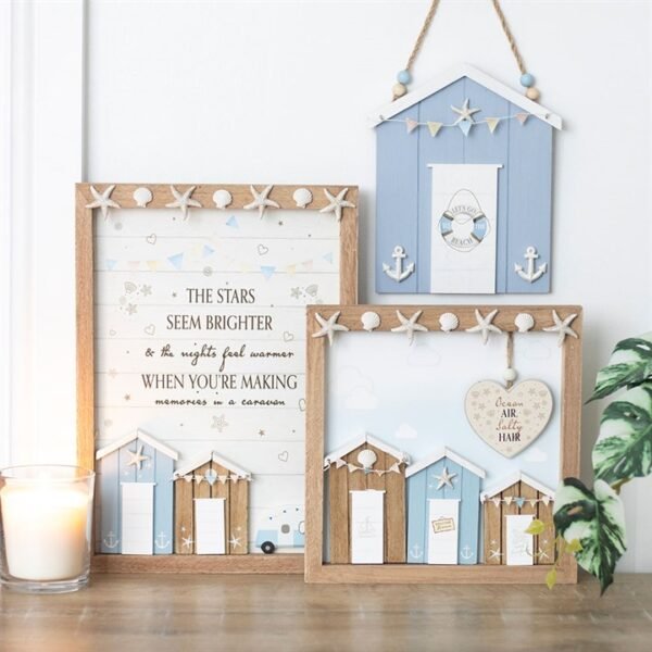 Blue Life Ring Beach Hut Hanging Decoration - Image 5