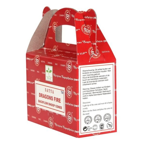 Set of 6 Packets of Dragons Fire Backflow Dhoop Cones by Satya - Image 3