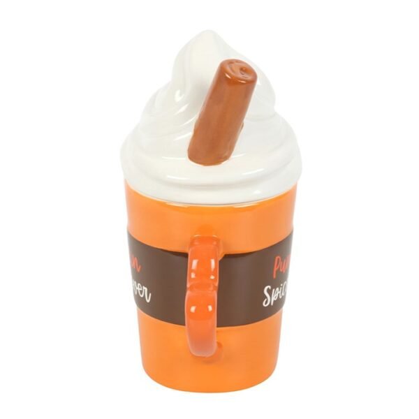Pumpkin Spice Latte Shaped Lidded Mug - Image 4
