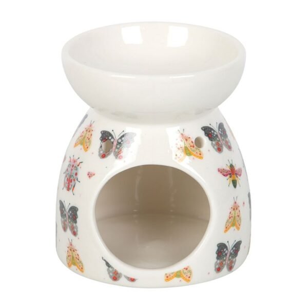 Floral Bug Print Oil Burner and Wax Warmer - Image 2