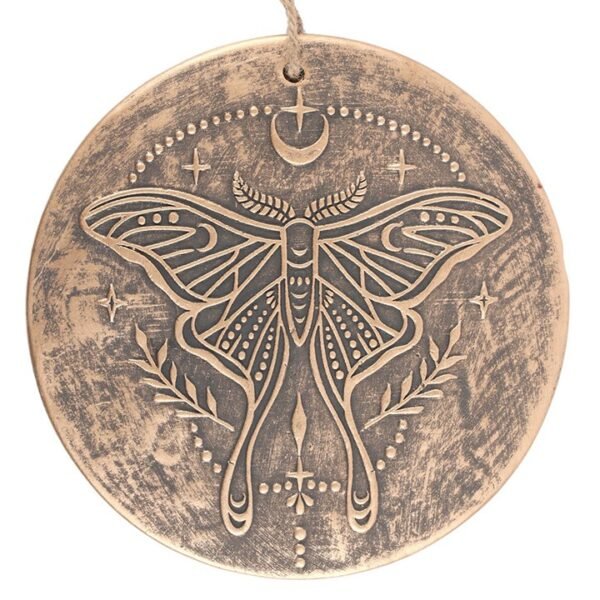 Luna Moth Terracotta Plaque - Image 3
