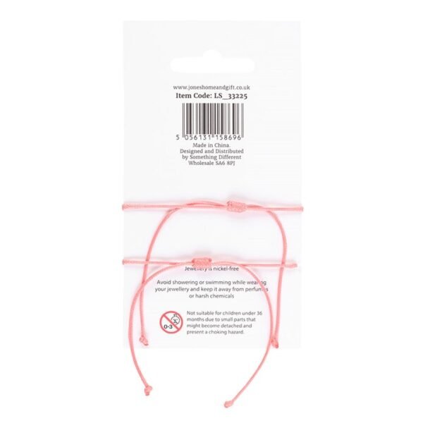 Pair of Besties Enamel Heart Charm Bracelets - Image 3