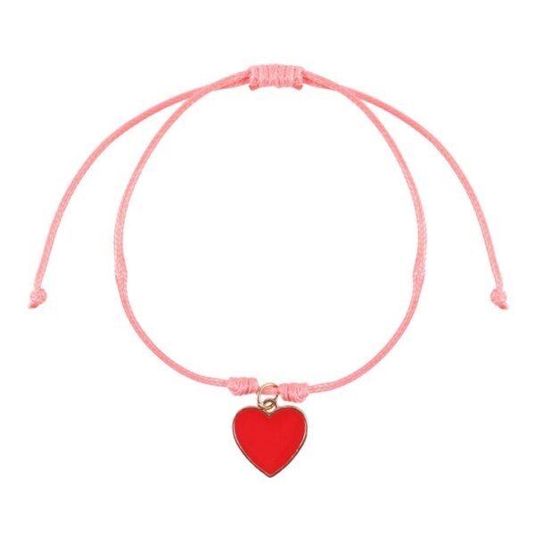 Pair of Besties Enamel Heart Charm Bracelets - Image 4