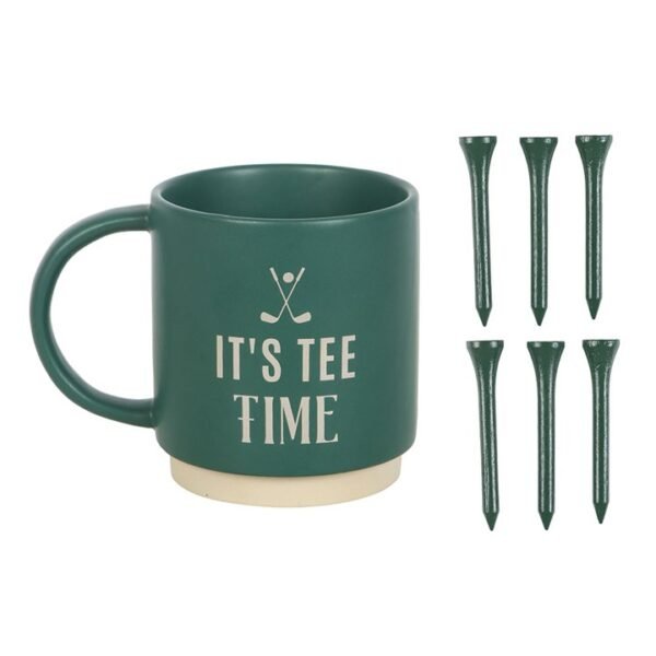 It's Tee Time Mug with Golf Tees - Image 3