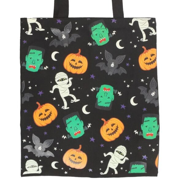 Monster Mash Print Polycotton Tote Bag - Image 3