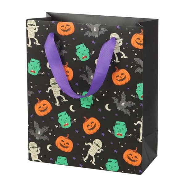 23cm Medium Monster Mash Print Gift Bag - Image 4