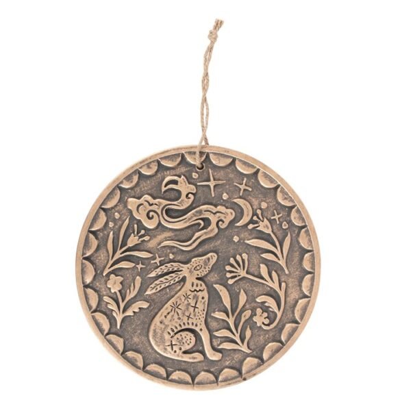 Bronze Midnight Hare Terracotta Plaque - Image 2