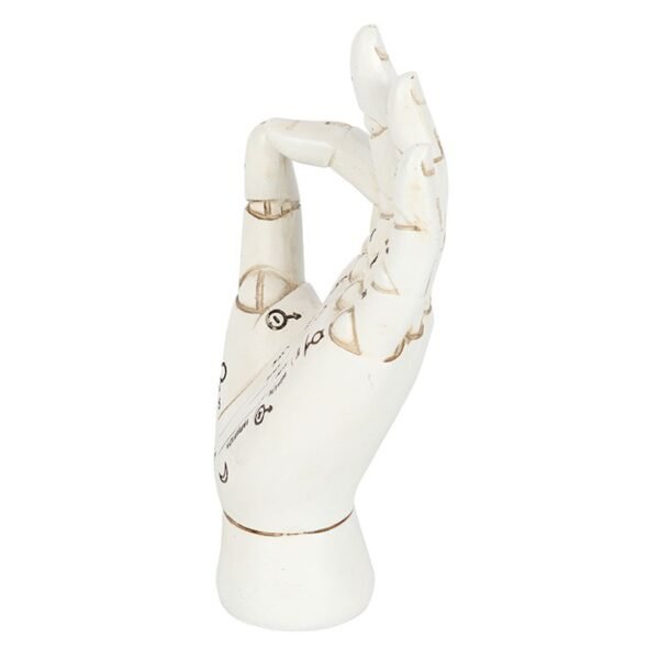 White Palmistry Hand Ornament - Image 3