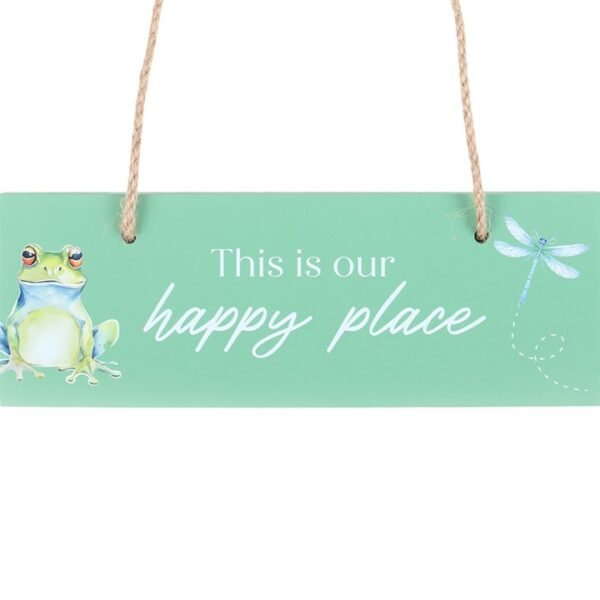 Light Green This is Our Happy Place Hanging Sign - Image 3