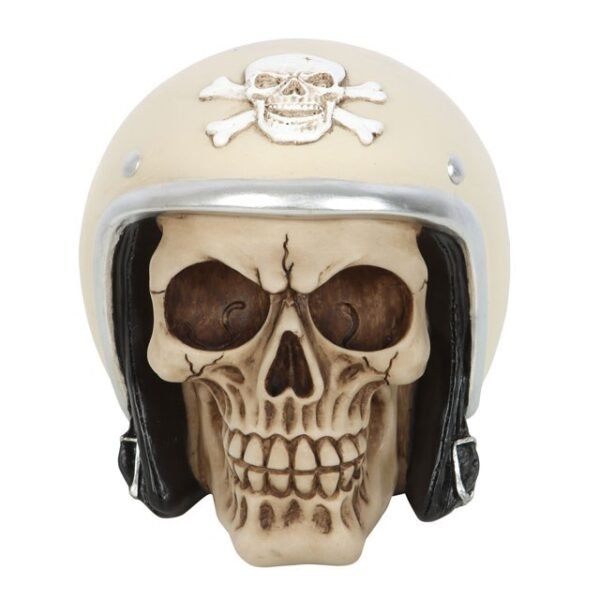 Skull Ornament with Helmet - Image 2
