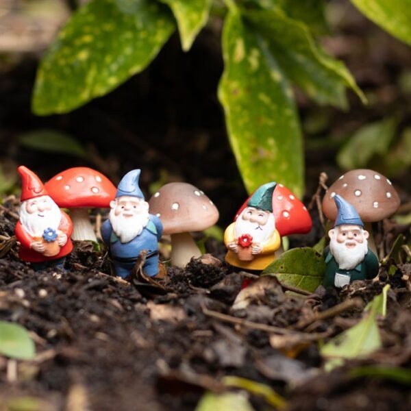 Set of 4 Mini Mushroom Plant Pot Pals - Image 5