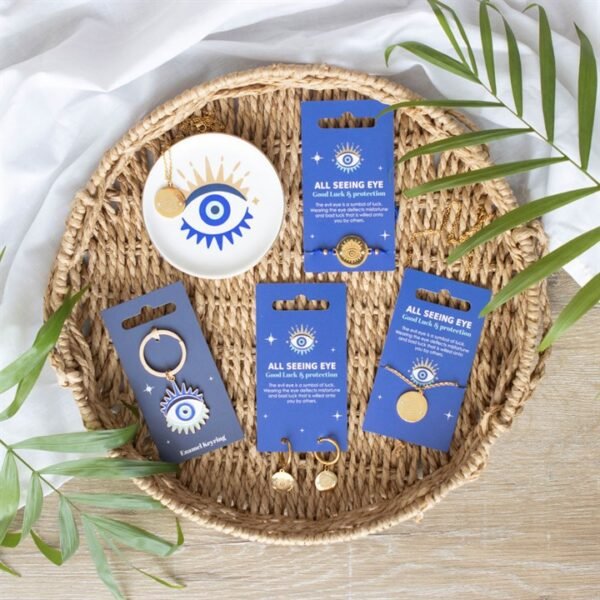 Set of 18 All Seeing Eye Jewellery Pieces on Display - Image 4