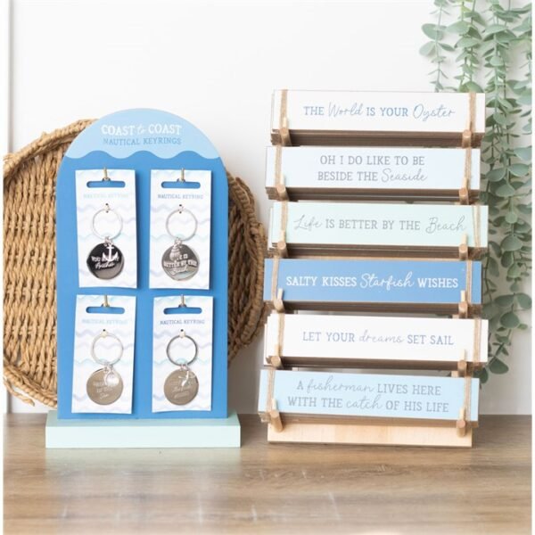 Set of 36 Nautical Block Signs on Display - Image 6
