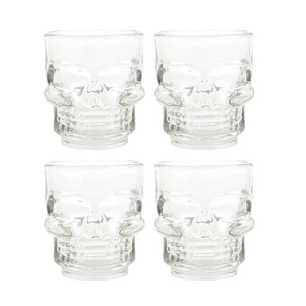Set of 4 Skull Shot Glasses Set - Image 2
