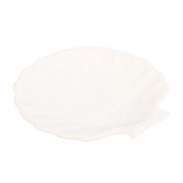 Off White Scallop Shell Incense Stick Holder - Image 3