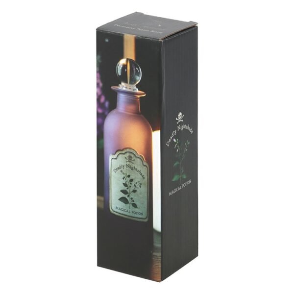 Deadly Nightshade Decorative Glass Potion Bottle - Image 5